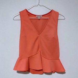 Zara Trafaluc peplum sleeveless top.